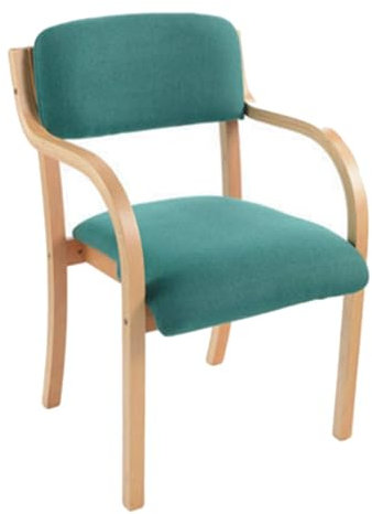 Nordic Stapelbarer Esszimmerstuhl aus Holz mit Armlehnen für Küche, Büro und Arbeitszimmer, moderner ergonomischer Besucherstuhl aus beigem PU-Leder