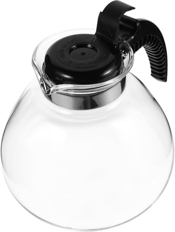 Alipis Insulated Coffee Pot Heat Resistant Glass Pot Large Capacity Thermal Coffee Carafe for Stovetop and Gas Cooking Safe Family Use Kitchen Tool