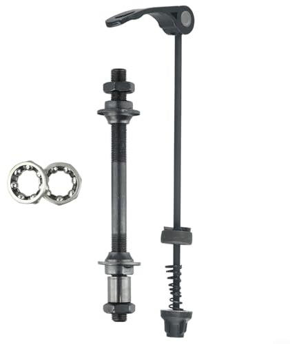 ZiStarlilife Bike Quick Release Skewer Front Rear Hub Axle Mountain Bike Fronts Rear Axle Wheel Axle Bike Hollow Axle Kit for Road Bike, Mountain Bike, MTB(Rear)