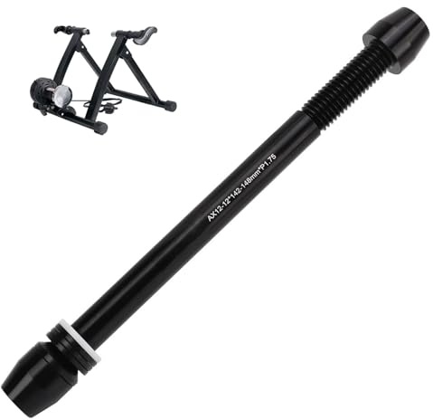 Aluminium Rollentrainer Fahrrad, M12x142 M12x148mm Steckachse Rollentrainers, Fahrrad Steckachse Adapter Rollentrainer M12x142 bis M12x148, Steckachsenadapter für Die Meisten Indoor-Fahrradtrainer