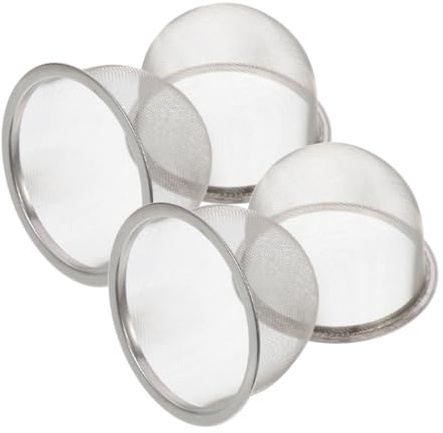 SECFOU Infuseur À Thé En Acier Inoxydable 4 Pièces Passoire À Thé Pour Théière Filtre À Réutilisable 8.50 X 8.50 X 5.00 cm Pour Tisane Et Feuilles De