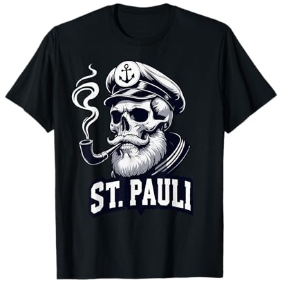 St Pauli Hamburgo Paulianer Calavera Puerto Capitán Paulianer Camiseta