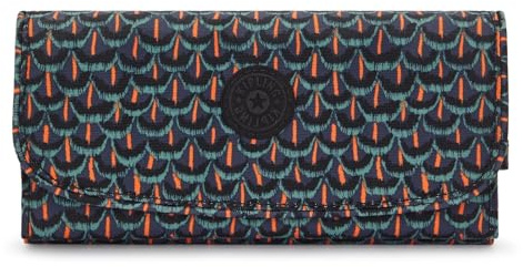 Kipling Money Land Große Geldbörse, Geo Feather (Schwarz)