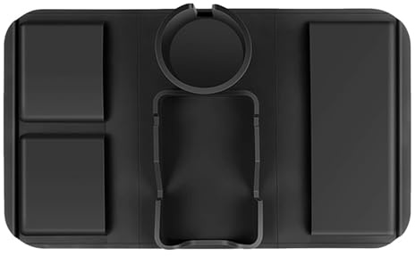 Sofa-Tassenhalter aus Silikon – Getränkedock mit weichem Griff, stabiles Tablett | Platz für Verschüttungen mit Aufbewahrungstaschen für Bequemlichkeit neigbar, Halterung in Div-Bereich