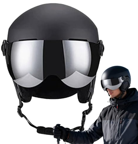Ski Helmet - Shockproof Warm Hat Goggles, Protective Snow Ski Helmet for Men & Women, Comfortable Safety Gear Tool, Accessory for Youth, Adults, Skiers, Snowboarders, Downhill, Indoor & Outdoor Sports