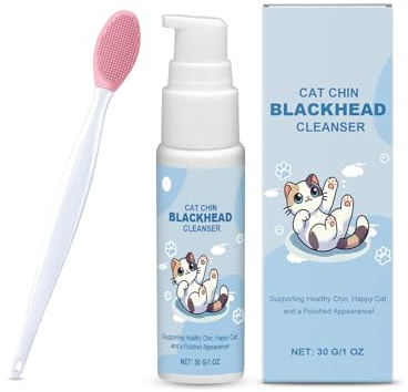 Kit per la Pulizia del Mento Del Gatto,Kit Per la Cura Dels Mentos Del Gattos,Pulizia Dei Punti Neri del Mento dels Gatto
