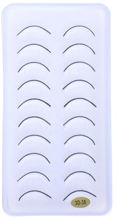 STOBAZA Pestañas Postizas de Fibra Artificial 10 Pares Suaves y Densas para Mujer Uso en Escenario, Cosplay y Maquillaje