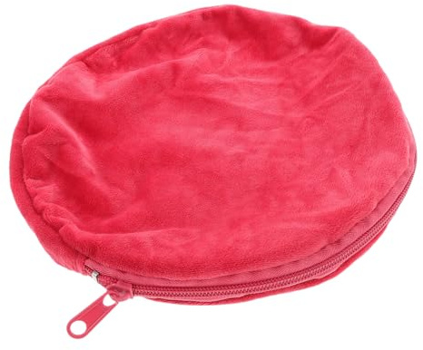 BAZEITFLOW Funda de Franela Roja para Botella de Agua Caliente Grande Cubierta Térmica Aislante Reutilizable Protección contra Quemaduras para Bolsa Térmica de Invierno Accesorio y