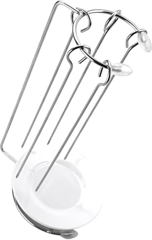 KAILIKETIY Support Suspendu pour Barbecue en Acier Inoxydable, Ensemble de 5 Brochettes de Kebab, Porte-brochettes Démontable et Portable, Accessoire Barbecue pour Grillades en Plein Air