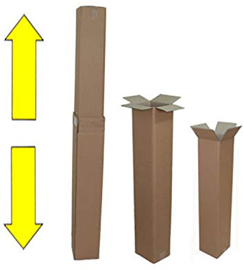 VEPATIM 40 Versandhülsen teleskopierbar bis 2050x180x150mm stufenlos verstellbar 2-wellig