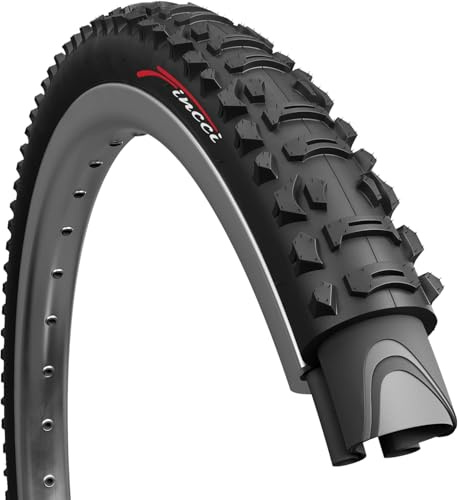 Fincci Copertoni MTB 26 x 1.95 Polici - Pieghevole 50-559 Pneumatici bici 26 - per Mountain Bike, Bici Corsa, Strada Ibrida Bicicletta Elettrica per 26 x 1.95 Ruote