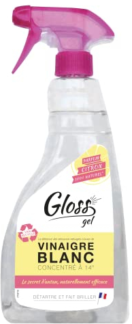 SPADO Origines - Vinaigre Ménager 16° Au Citron - Détartre et Fait Briller - 100 % Ingrédients D'Origine Naturelle - Fabrication Française - Flacon Pulvérisateur 750 ml