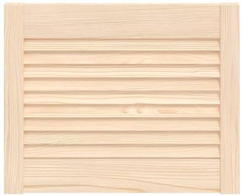 vidaXL Puerta Tipo Persiana con Celosía Rejilla Armario Tablillas Guardarropa Separador Decoración 39,5x49,4cm Madera Maciza de Pino