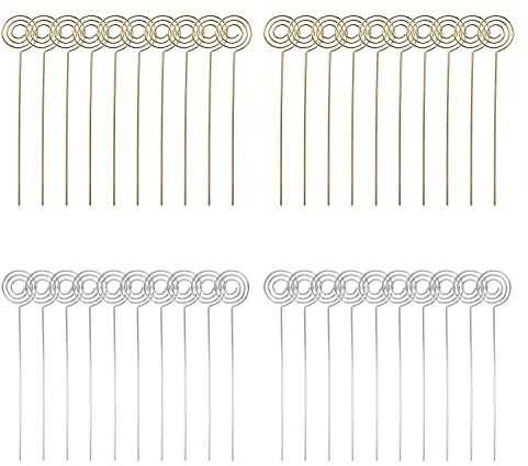Woohome 40 Stück Metall Fotohalter Runden Tier Metalldrähte Memo Clip Tischnummer Clip Foto Stand, DIY Handwerk Halter aus Metall für Karte Memo Hochzeit Dekoration