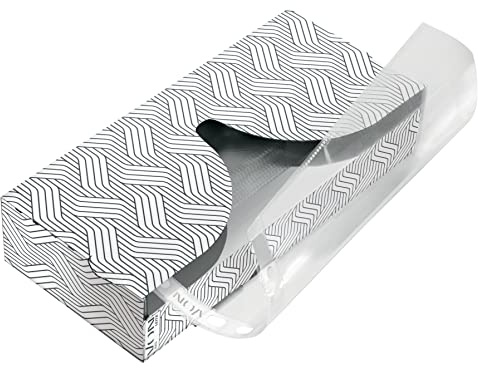 VON Leitz 40er Pack Transparente Prospekthülle A4, Im praktischen Spender, Öffnung oben, Säurefrei, Dokumentenecht und gelocht, Für Unterlagen und Dokumente, 40 Stück, 40230003