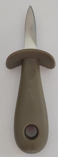 Saraoriginalshop Oyster Opener Tool for Seafood with Steel Blade Oysters Mussels Scallops Available in 2 Colours Grey and Red (Grey)