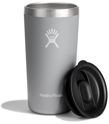Hydro Flask - All Around Tumbler 355 ml (12 oz) with Closable Spill Proof Press-In Lid - Stainless Steel Double Wall Vacuum Insulated - Birch