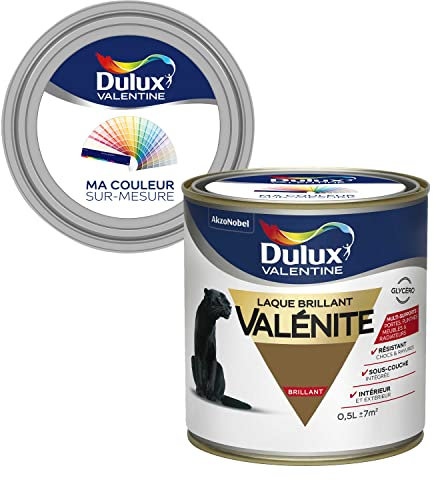 Ma Couleur Sur-mesure par Dulux Valentine – Peinture Laque Glycéro - Grande résistance pour boiseries et ferronneries - Brillant Bronze 0,5 L