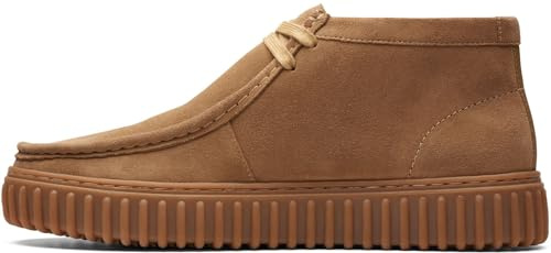 Clarks Torhill Hi Mens Dark Sand Suede, 8