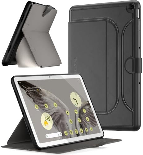 Poetic Explorer Magnetic Folio Stand Case Designed for Google Pixel Tablet (2023), Magnetic Fidget Mount Case for Google Pixel Tablet, Black