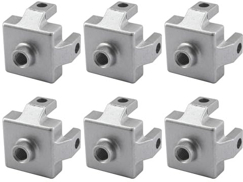 (6 Pieces) 4040 M10 Foot End Connector Floor Mount Base Bracket for T Slot Aluminum Extrusion Profile