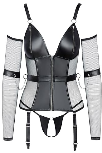 Cottelli Bondage Strapshemd, Schwarz, M