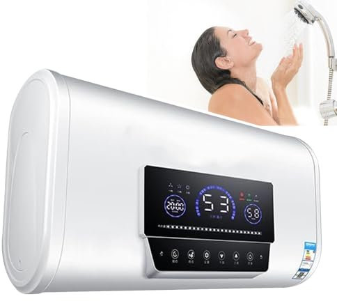 Expérience avec notre chauffe-eau électrique 3KW : télécommande et écran tactile pour une eau chaude instantanée ! Parfait pour la salle de bain, l'hôtellerie et l'utilisation,50L