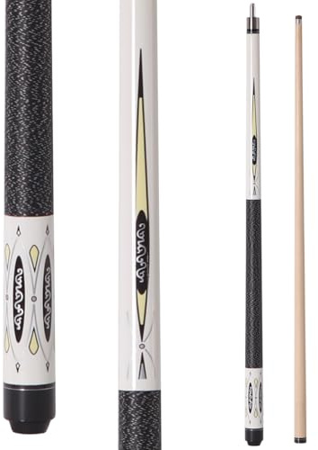 Bili Biliard Canadian Maple Pool Cue Sticks (10mm/11.5mm/13mm Tip Available), 58 2-Piece Pool Sticks for Adults with Low Deflection Shaft,Billiard Sticks for Home, Bar, and Tournament Play (10mm)