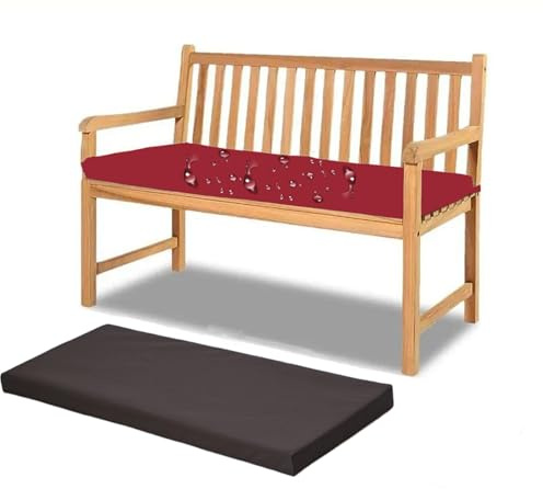 Waterproof Outdoor Bench Cushions Weather Resistant Garden Furniture Pads Seat Cushions for Benches & Hollywood Swings Indoor/Outdoor Use (AAA)