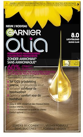 Garnier Olia Ljusblond 8 - Permanent Hårfärg Utan Ammoniak