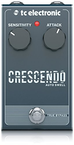 TC Electronic CRESCENDO AUTO SWELL Pédale d’effets Crescendo Réactive avec Interface 2 Potentiomètres pour Manipulation Sonore de Guitare