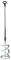 STIER Tige mélangeuse DK-120, diamètre du panier 120 mm, longueur 600 mm, M14, materiaux denses et collants, mélangeur peinture, malaxeur chantier