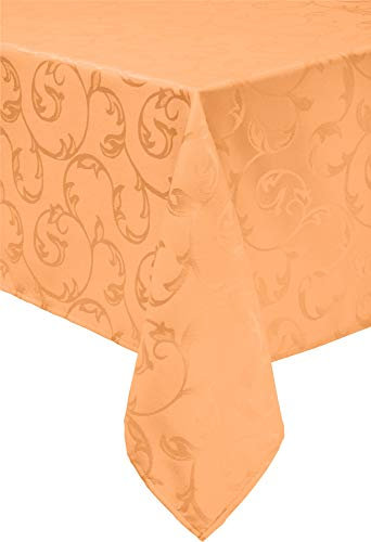 Erwin Müller Tischdecke Greven abwaschbar orange Größe 110x140 cm