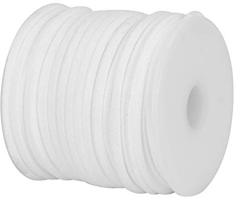 DonDon Cinta de terciopelo de 3 mm - DIY Rollo de 30 metros - blanco
