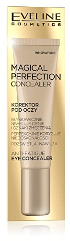 Eveline Cosmetics Correttore Magico Perfezione - 15ml, Correttore Occhi Anti-età con Acido Ialuronico, Vitamina E, Peptidi & Matcha per Illuminare e Idratare