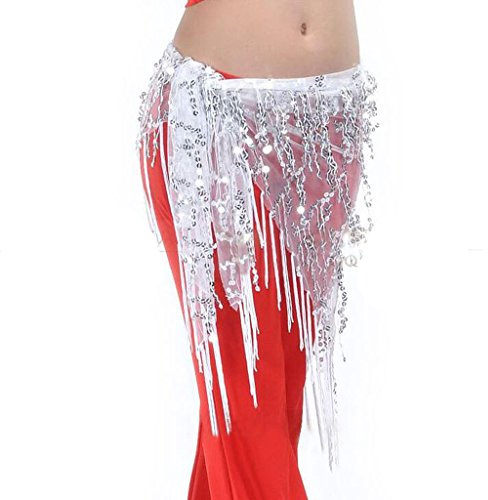 Generic Amagogo Fringe Bauchtanz Hüfttuch Wrap Gürtel Tänzer Rock Kostüm Tassles Tanzkleider