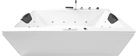Basera® CLASSIC Indoor Whirlpool Badewanne Naxos (200 x 90 cm)