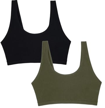 Smart & Sexy Women's Naked Bralettes For Women, Multi Pack, Comfortable Bras For Women With No Underwire, Bralette Sets Have Multiple Bras In Each Bralette Pack Olive Night/Black Hue S/M