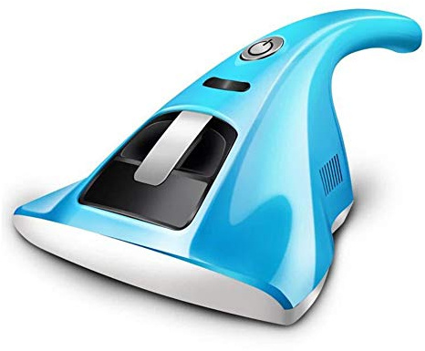 Samnuerly Aspirateur à Main Filaire Anti-acariens 12 Kpa Anti-allergénique Tue 99,9% des bactéries et des acariens pour Tissus d'ameublement, Matelas, oreillers, etc., Bleu