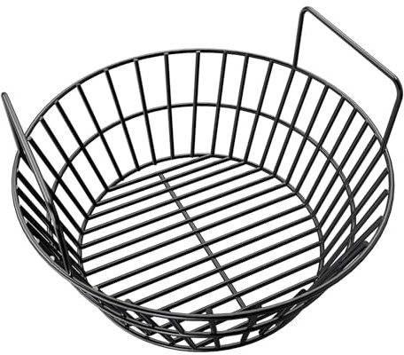BMMXBI Charcoal Ash Basket - Porcelain Steel, Fits Large Grills: Big Green Egg, Pit Boss, Kamado Joe & More