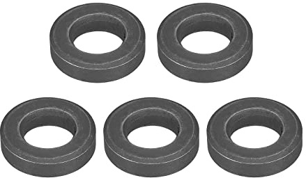 sourcing map Lot de 5 rondelles plates en acier au carbone M18, 18,4 x 35 x 9 mm, noir oxydé de grade 8.8, fixations ultra épaisses pour l'industrie mécanique, automobile