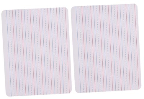 Ciieeo Petit Tableau Blanc Effaçable à Sec en Bois 2 Pièces Léger et Pratique Lignes pour Écriture et Dessin pour Bureau et Apprentissage