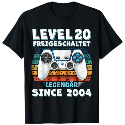 2004 Geburtstag Mann 20 Dekoration Lustig 20er 20 Geburtstag T-Shirt
