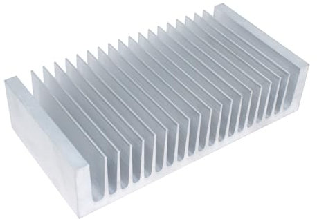 Grande dissipatore di calore in alluminio, 100 x 195 x 45 mm, dissipatore di calore per LED LCD CHIP amplificatore elettronico transistor dissipazione del calore