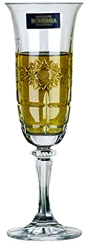 GLigeT Champagnerkelche Champagnerglas, Kristallweinglas, transparent, geschnitzt, Champagnerweinglas, Kelch, Weinglas, 175 ml Schaumweingläser (Size : A)