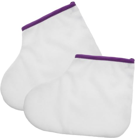 Fundas de Poliéster para de Cera en Manos y Pies, 1 Par | Retención Térmica Prolongada, Reutilizables y Lavables, Ideales para Tratamientos en Casa o Salón