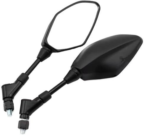 PPWIALL Motorradspiegel Lenkerendenspiegel Rückspiegel Für Ya&ma&ha Für MT-01 MT-03 MT-07 MT-09 Tracer 900 MT-10 FZ1 FZ6 FZ8 Fazer XJ6 XJR1300 Motorrad Street Bike MotorradSpiegel