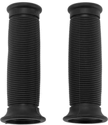 Hihaha 7/8 22mm 15/16 24mm Universal Motorcycle Hand Grip Cover Non Slip Rubber Handlebar Grip for Motorcycle Scooter Bicycle ATV Black 1 Pair