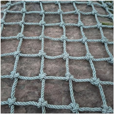 Climbing Net Hammock Swing Safety Climbing Frame Climb Rope Netting Cargo Nets For Safety Nets Cargo Rope(14X14cm,2X3m/6.6X9.8ft)