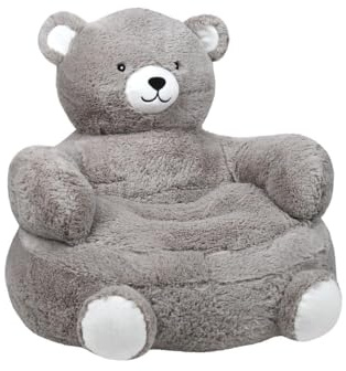 WEB2O Pouf Fauteuil Enfant en Forme d'ours, 45cm